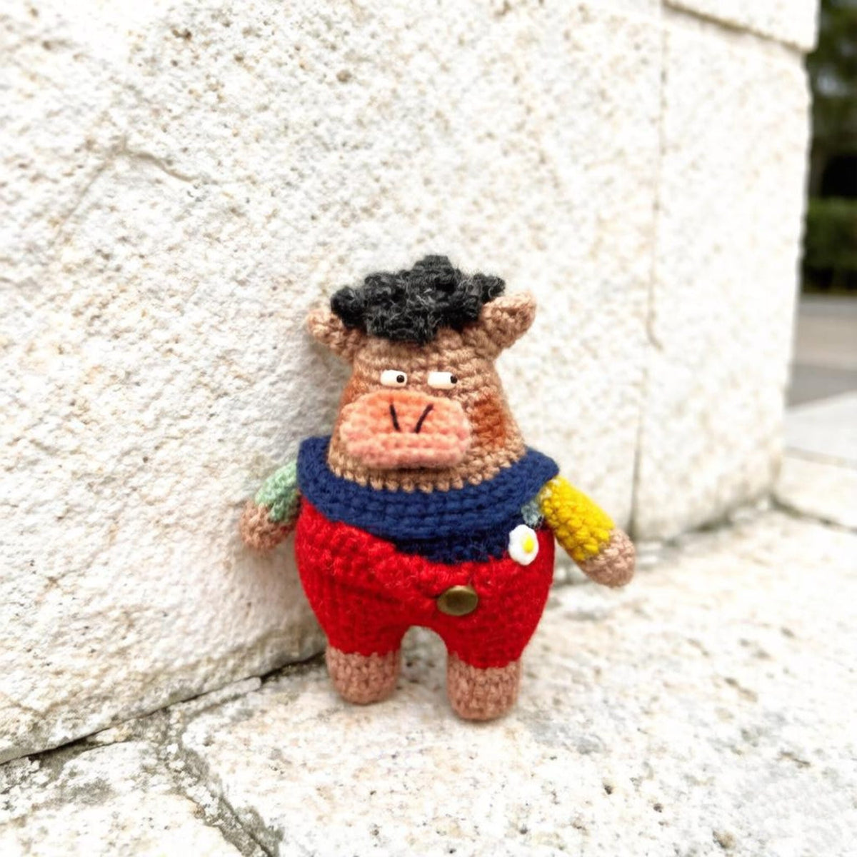 Hand Knit Pig Figurines Unique Household Embellishments Bag Charms Presents For Yarn Crafters Christmas Season Merchandise