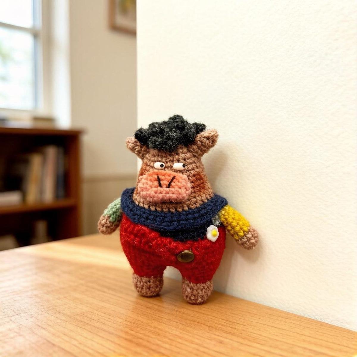 Hand Knit Pig Figurines Unique Household Embellishments Bag Charms Presents For Yarn Crafters Christmas Season Merchandise