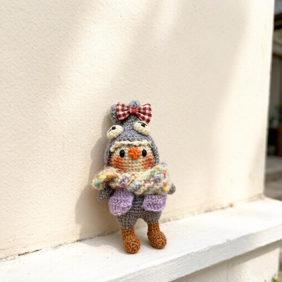 Hand Knit Penguin Figurines Table Ornaments Kids’ Presents Backpack Charms Curator-Worthy Keepsakes Christmas Holiday Trinkets