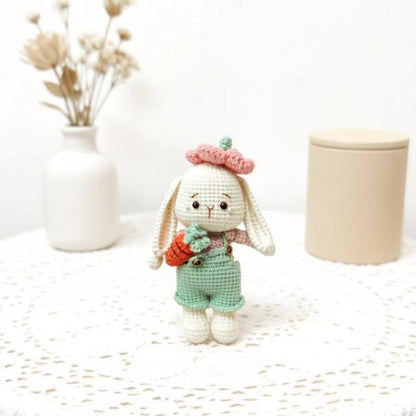 Artisan knit hare sculpted pieces juvenile buddy mementos enthusiast treasure trinkets imaginative seasonal tokens Yuletide home adornments