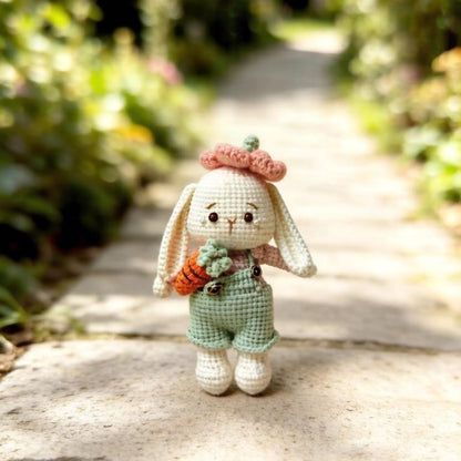 Artisan knit hare sculpted pieces juvenile buddy mementos enthusiast treasure trinkets imaginative seasonal tokens Yuletide home adornments