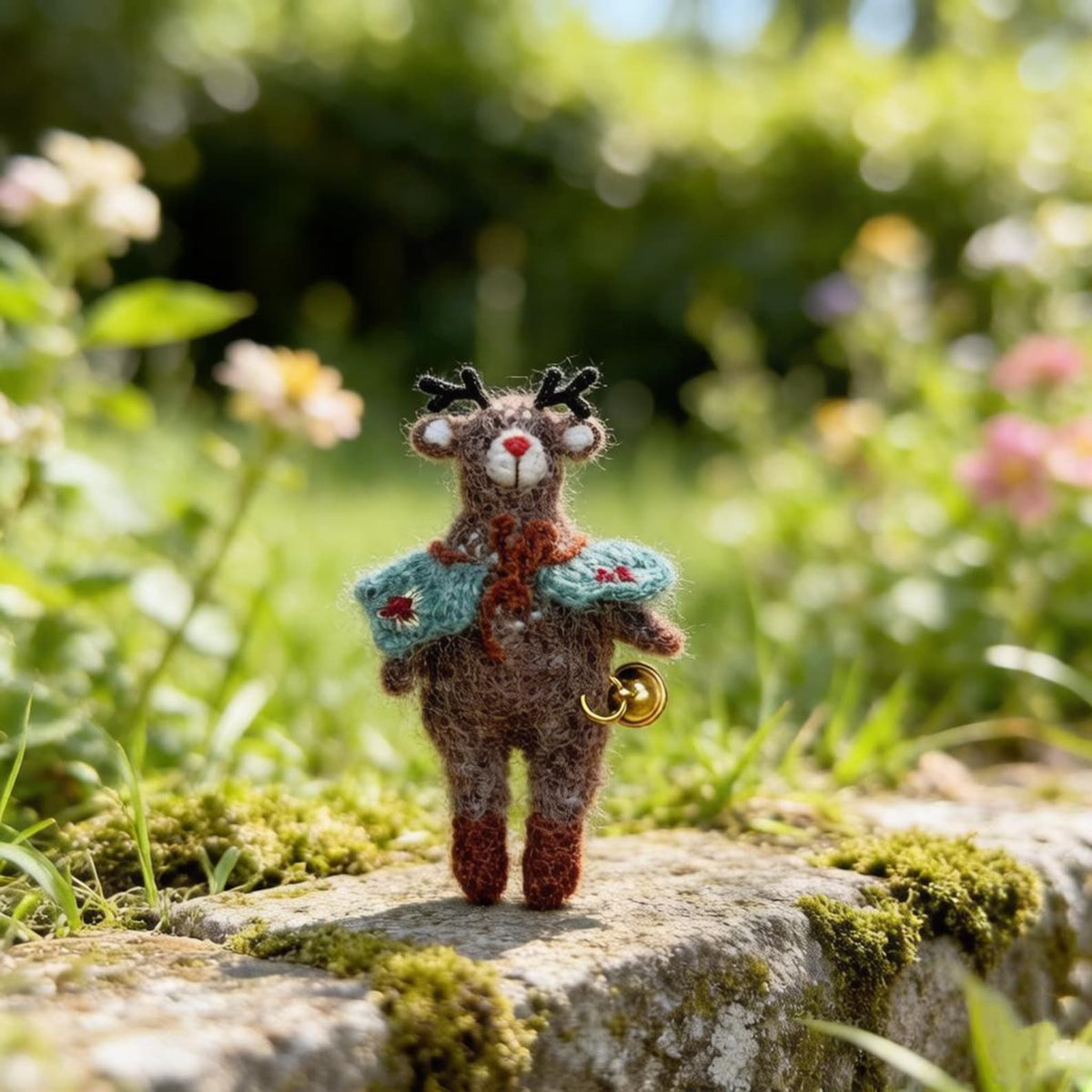 Artisan woven reindeer sculpted pieces, Yuletide ornamental accents, seasonal mementos, ladies’ romantic treasures, winter home adornments