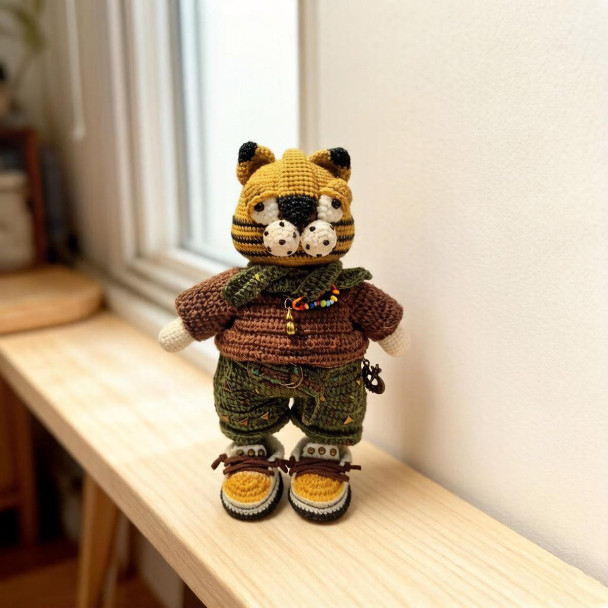 Artisan woven feline sculpted pieces, enthusiast display trinkets, imaginative tabletop ornamental accents, Yuletide desk embellishments