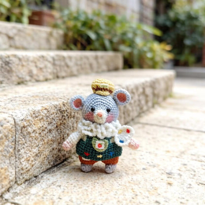 Artisan woven rodent sculpted pieces, juvenile mementos, imaginative ornamental accents, purse hanging trinkets, Yuletide home adornments