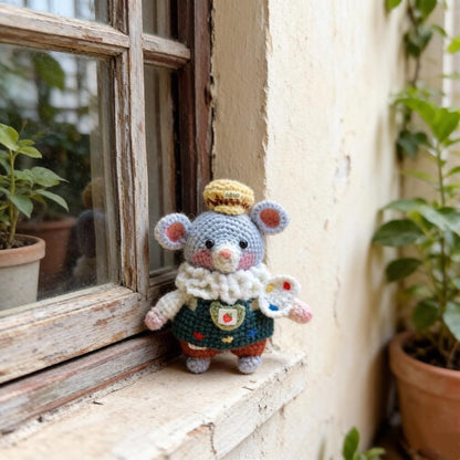Artisan woven rodent sculpted pieces, juvenile mementos, imaginative ornamental accents, purse hanging trinkets, Yuletide home adornments