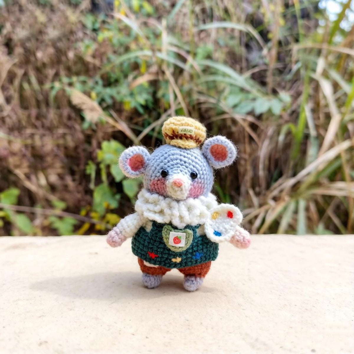 Artisan woven rodent sculpted pieces, juvenile mementos, imaginative ornamental accents, purse hanging trinkets, Yuletide home adornments