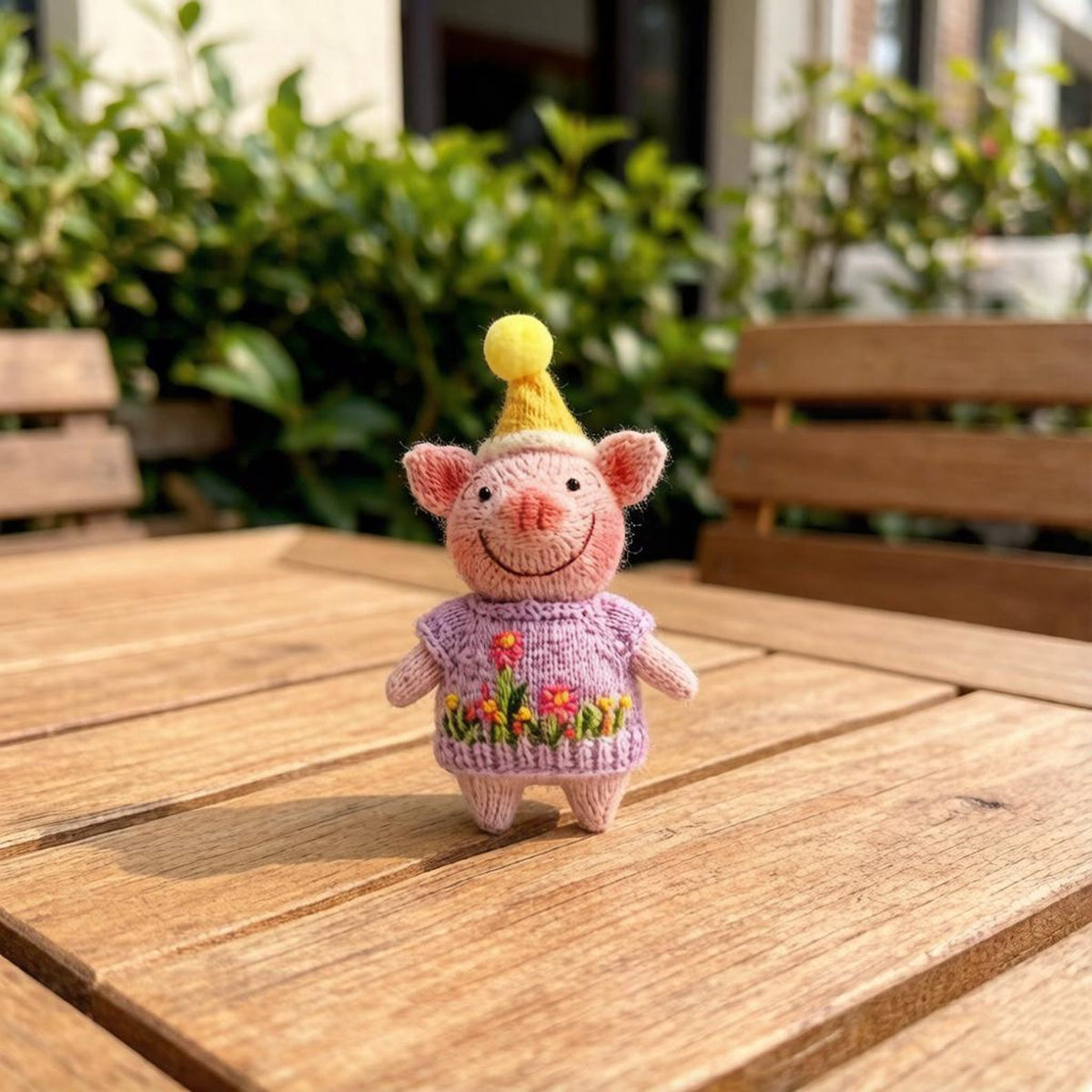 Artisan Crafted Swine Festive Sculptures Custom Home Embellishments Purse Trinkets Original Hobbyist Tokens Christmas Holiday Goods