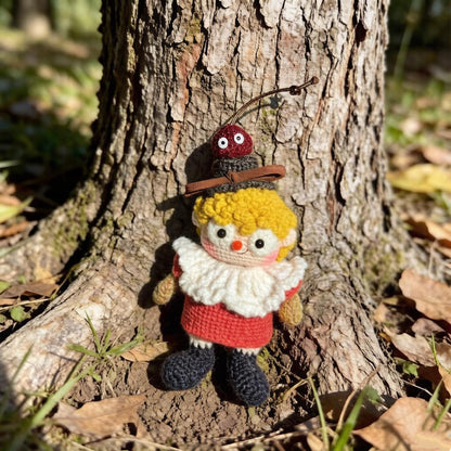 Artisan knit young lad sculpted pieces, imaginative keepsakes, rucksack hanging trims infant gathering adornments Yuletide household accents