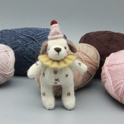 Hand Knit Dog Sculptures Youth Gathering Tokens Infant Space Embellishments Newborn Surprises Vintage Keepsakes Christmas Holiday Trinkets