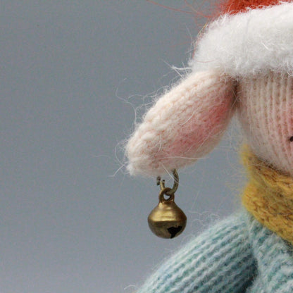 Handcrafted Holiday Pig Figurine Desktop Embellishment Unique Present For Winter Craft Fans Curator Worthy Mementos Christmas Festive Goods