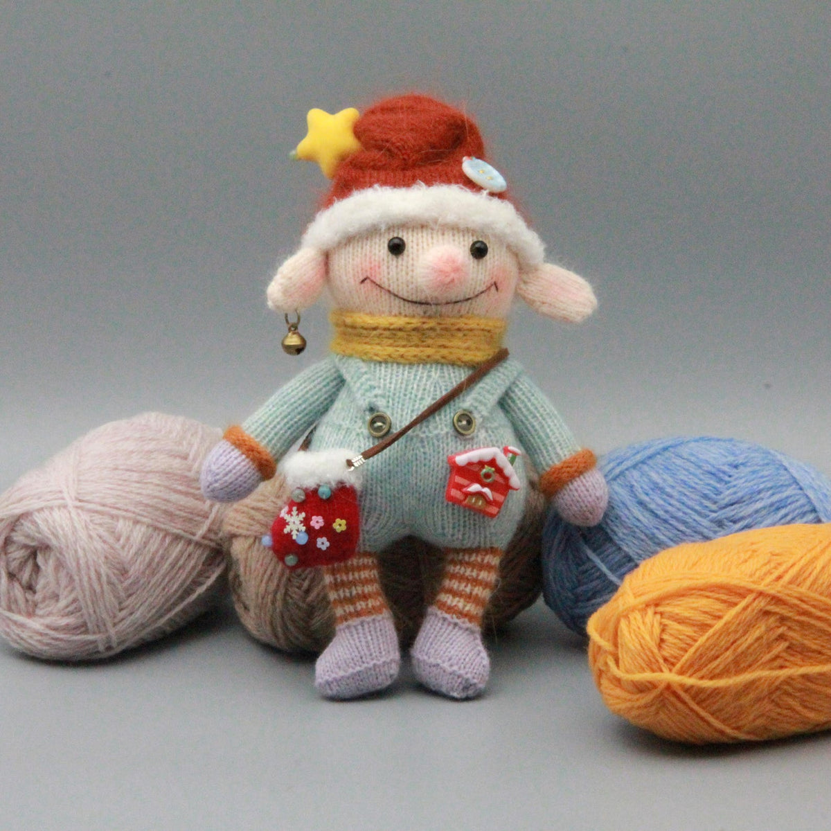 Handcrafted Holiday Pig Figurine Desktop Embellishment Unique Present For Winter Craft Fans Curator Worthy Mementos Christmas Festive Goods