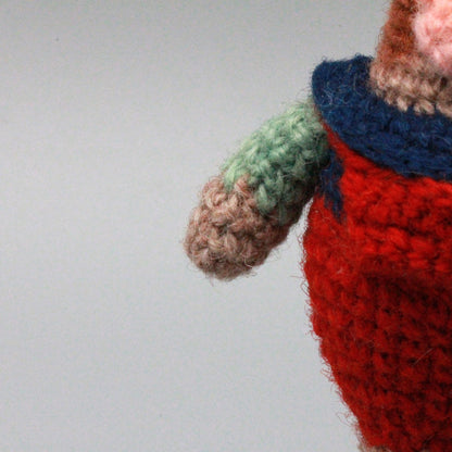 Hand Knit Pig Figurines Unique Household Embellishments Bag Charms Presents For Yarn Crafters Christmas Season Merchandise