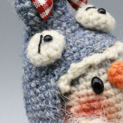 Hand Knit Penguin Figurines Table Ornaments Kids’ Presents Backpack Charms Curator-Worthy Keepsakes Christmas Holiday Trinkets