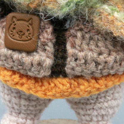 Hand Knit Boy Doll Indoor Table Ornament Birthday Memento Valentine’s Surprise Christmas Holiday Present Artisan Creative Home Decor