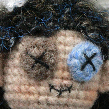Artisan knit maiden figurines, imaginative ornamental pieces, purse‑hung trinkets, hobbyist‑oriented mementos, Yuletide wearable adornment