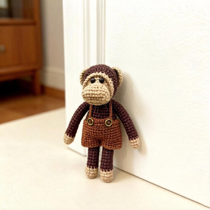 Artisan wool knit handicrafts, primate styled interior accents for bedroom & lounge, juvenile milestone memento, Yuletide household decor