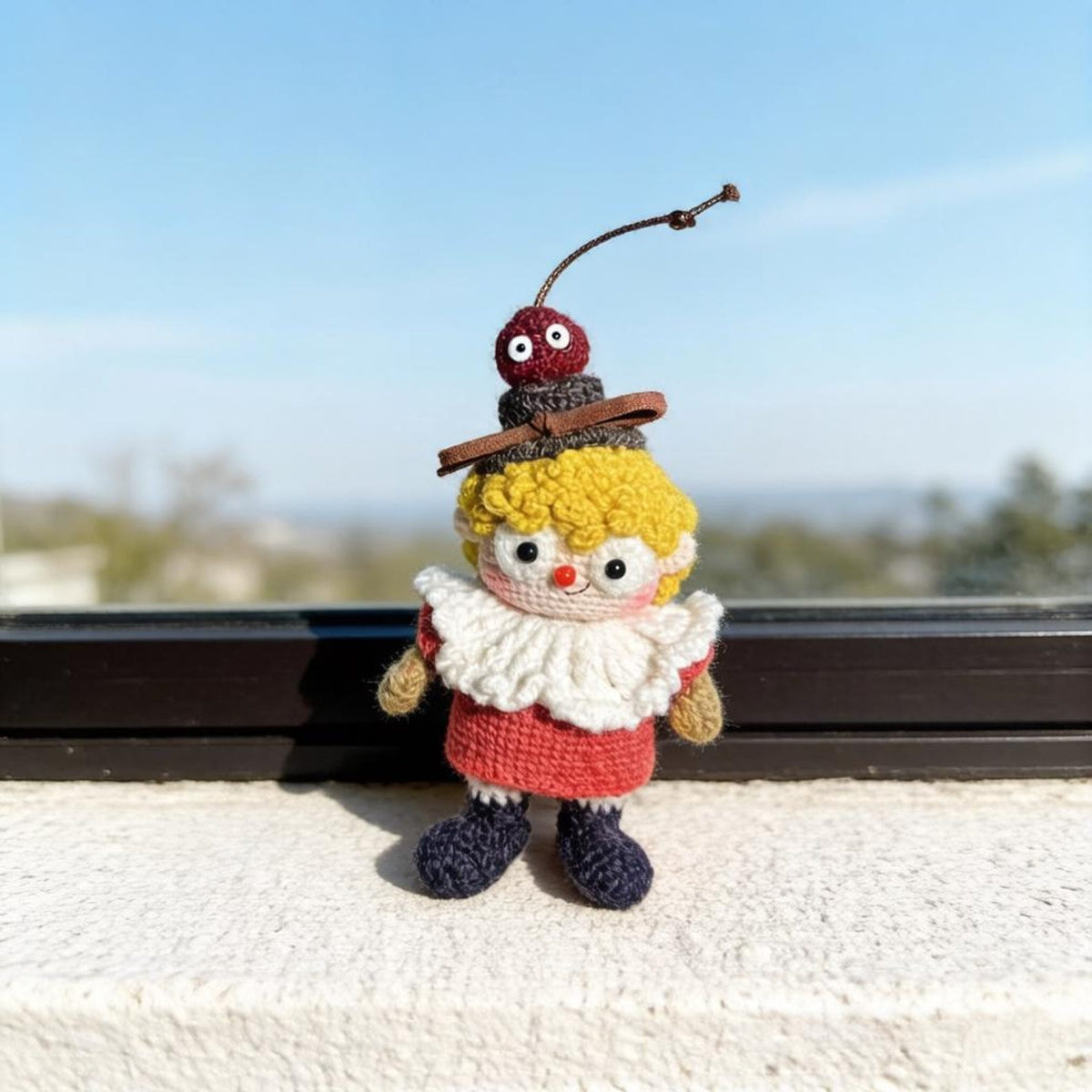 Artisan knit young lad sculpted pieces, imaginative keepsakes, rucksack hanging trims infant gathering adornments Yuletide household accents