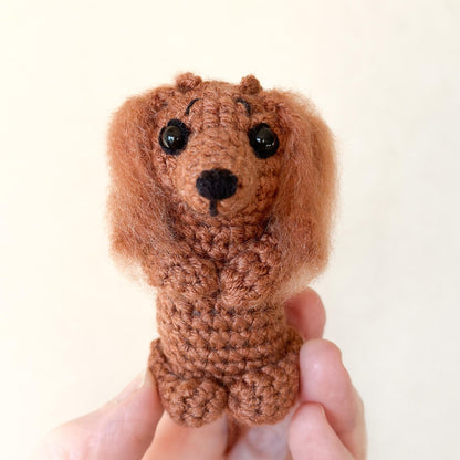 Crochet Dachshund Car Accessory, Rear View Mirror Hanger, Dachshund Gift, Cute Car Decoration, Dachshund Ornament, Doxie Car Mirror Charm
