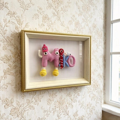 Artisan Knit Fiber Initial Sculptures, Bespoke Wall Adornment, Nursery Accent, Birthday Token, Tabletop Ornament, Christmas Decor