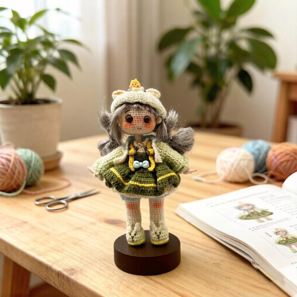 Handcrafted Wool Sculpture, Woodland Vibe, Desktop Adornment, Birthday Token, Ladies’ Present, Curator Keepsake, Christmas Merchandise