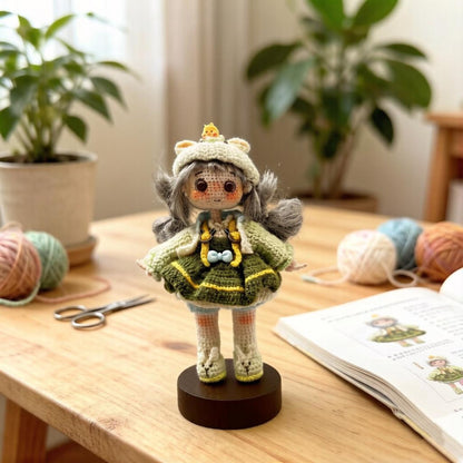 Handcrafted Wool Sculpture, Woodland Vibe, Desktop Adornment, Birthday Token, Ladies’ Present, Curator Keepsake, Christmas Merchandise