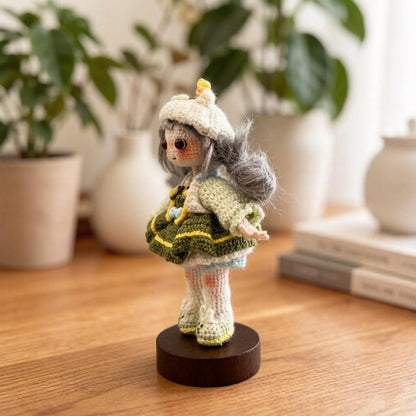 Handcrafted Wool Sculpture, Woodland Vibe, Desktop Adornment, Birthday Token, Ladies’ Present, Curator Keepsake, Christmas Merchandise