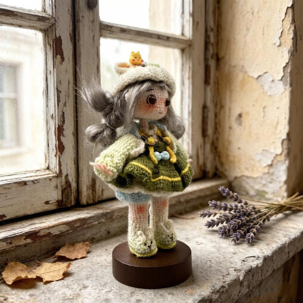 Handcrafted Wool Sculpture, Woodland Vibe, Desktop Adornment, Birthday Token, Ladies’ Present, Curator Keepsake, Christmas Merchandise