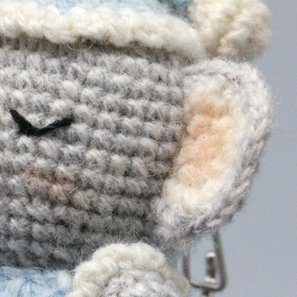 Hand Crochet Koala Sculpture Wool Thread Purse Trinket Juvenile Plaything Ornament Charms Gathering Favors Christmas Holiday Goods