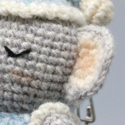 Hand Crochet Koala Sculpture Wool Thread Purse Trinket Juvenile Plaything Ornament Charms Gathering Favors Christmas Holiday Goods