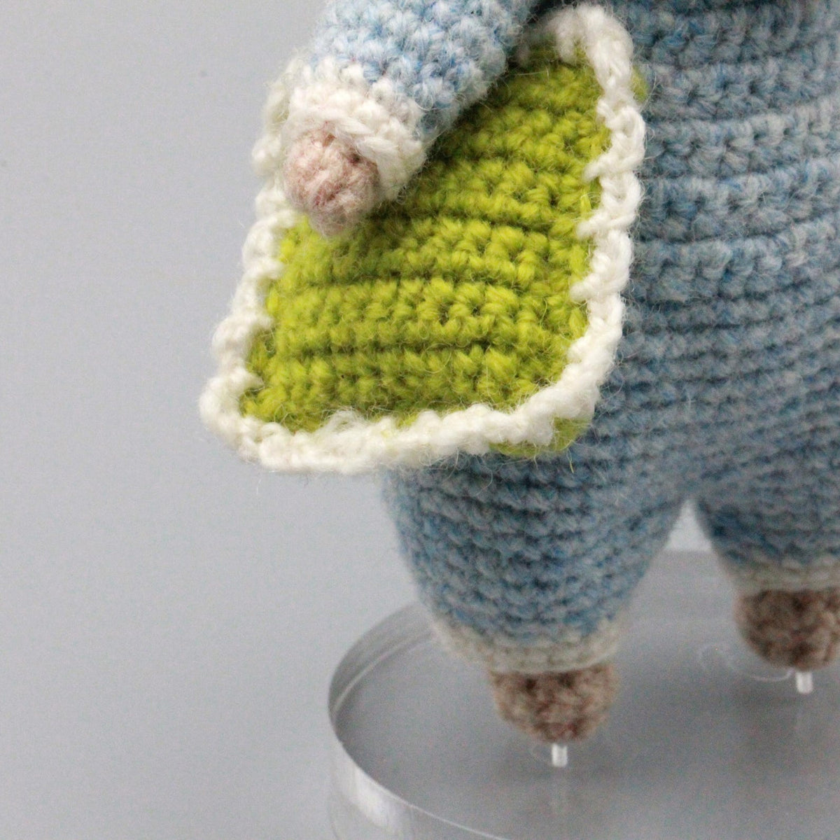 Hand Knit Boy Sculpture Nursery Embellishment Wool Thread Comfort Plaything Youth Tokens Desktop Trinkets Christmas Holiday Goods