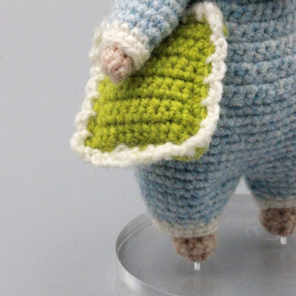 Hand Knit Boy Sculpture Nursery Embellishment Wool Thread Comfort Plaything Youth Tokens Desktop Trinkets Christmas Holiday Goods