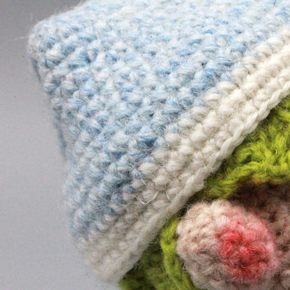 Hand Knit Boy Sculpture Nursery Embellishment Wool Thread Comfort Plaything Youth Tokens Desktop Trinkets Christmas Holiday Goods
