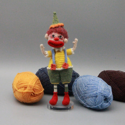 Handcrafted Circus Clown Statues Artistic Desktop Embellishments Vintage Keepsakes Romantic Tokens Christmas Holiday Trinkets