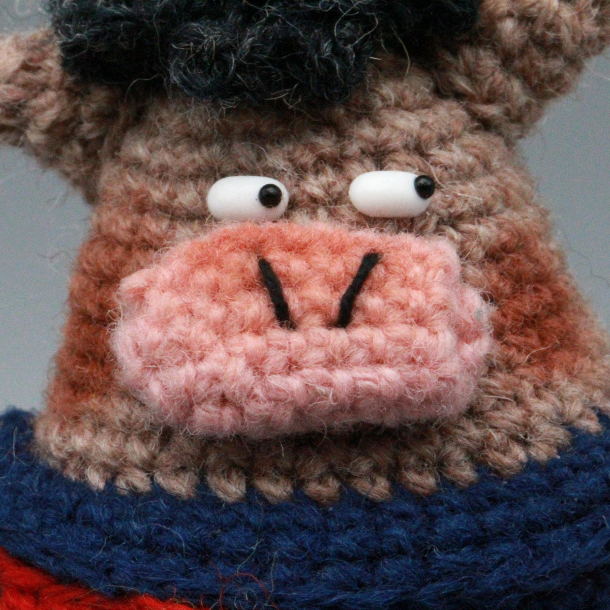 Hand Knit Pig Figurines Unique Household Embellishments Bag Charms Presents For Yarn Crafters Christmas Season Merchandise