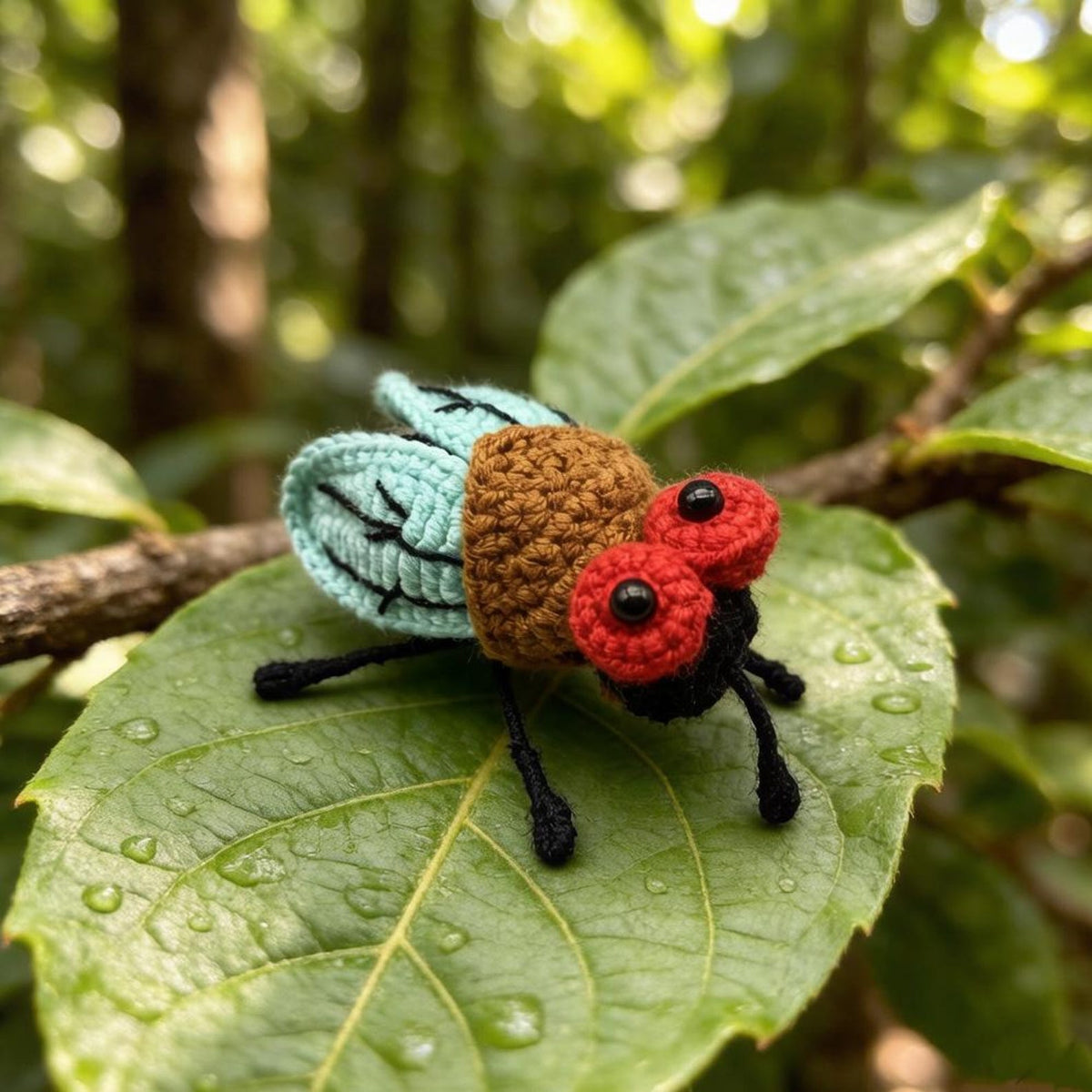 Handcrafted Woven Insect Figurines Artistic Interior Embellishments Backpack Charms Vintage Curios Christmas Holiday Trinkets