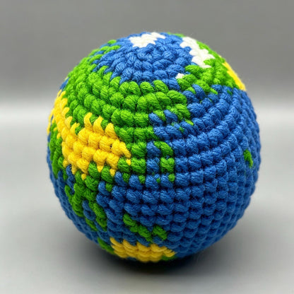 Weaving Earth Crochet earthHacky Sacks Planet Beach Throwing Play Toy Save the Earth  Foot Bag Stress Ball  Games  Outdoor  Retrospective