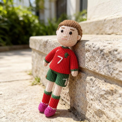Handcrafted Ronaldo Messi Sculptures Vintage Curios Soccer Fan Tokens Birthday Surprises Seasonal Presents Christmas Holiday Trinkets