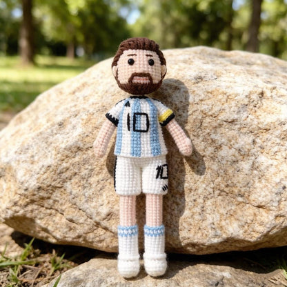 Handcrafted Ronaldo Messi Sculptures Vintage Curios Soccer Fan Tokens Birthday Surprises Seasonal Presents Christmas Holiday Trinkets