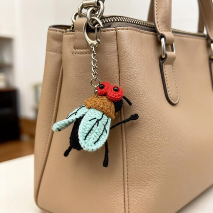 Handcrafted Woven Insect Figurines Artistic Interior Embellishments Backpack Charms Vintage Curios Christmas Holiday Trinkets