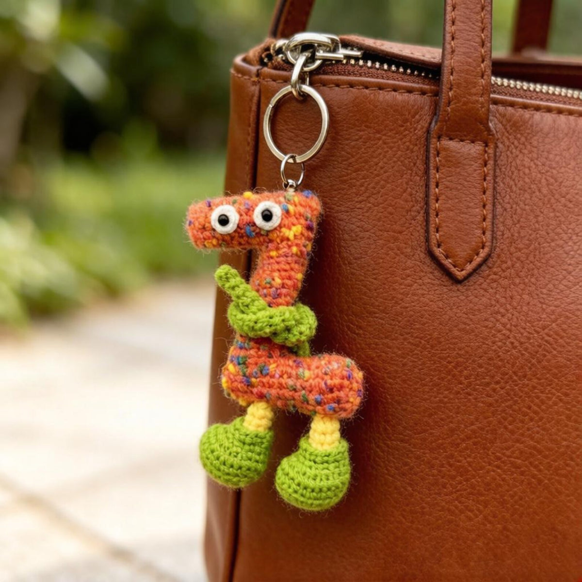 Hand Crochet Initial Z Sculpture Purse Trinket Customized Tokens Artistic Birthday Surprises Monogram Ornaments Christmas Holiday Goods