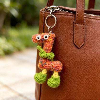 Hand Crochet Initial Z Sculpture Purse Trinket Customized Tokens Artistic Birthday Surprises Monogram Ornaments Christmas Holiday Goods
