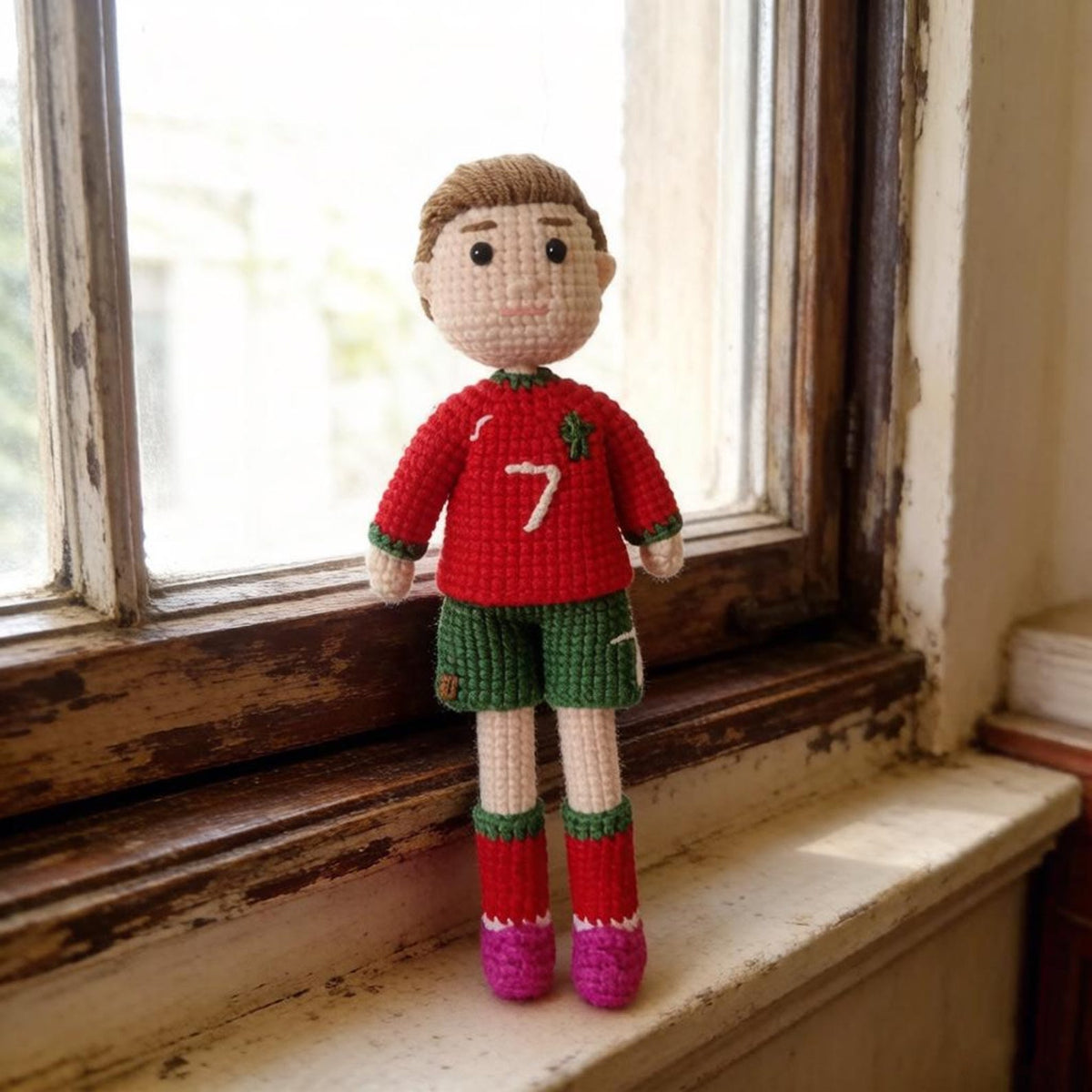 Handcrafted Ronaldo Messi Sculptures Vintage Curios Soccer Fan Tokens Birthday Surprises Seasonal Presents Christmas Holiday Trinkets