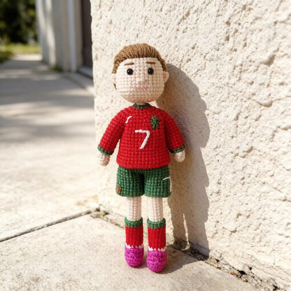 Handcrafted Ronaldo Messi Sculptures Vintage Curios Soccer Fan Tokens Birthday Surprises Seasonal Presents Christmas Holiday Trinkets