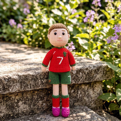 Handcrafted Ronaldo Messi Sculptures Vintage Curios Soccer Fan Tokens Birthday Surprises Seasonal Presents Christmas Holiday Trinkets