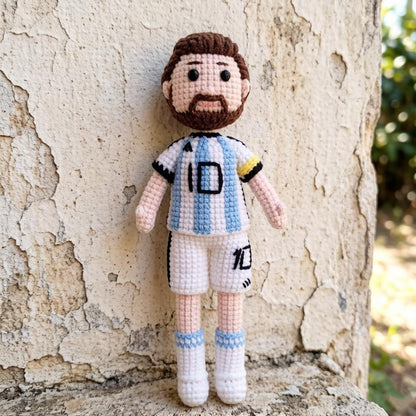 Handcrafted Ronaldo Messi Sculptures Vintage Curios Soccer Fan Tokens Birthday Surprises Seasonal Presents Christmas Holiday Trinkets