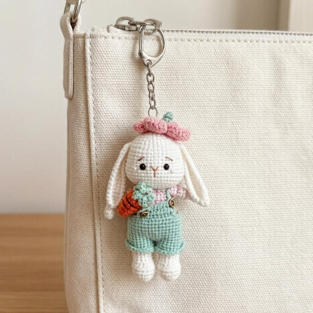 Artisan knit hare sculpted pieces juvenile buddy mementos enthusiast treasure trinkets imaginative seasonal tokens Yuletide home adornments