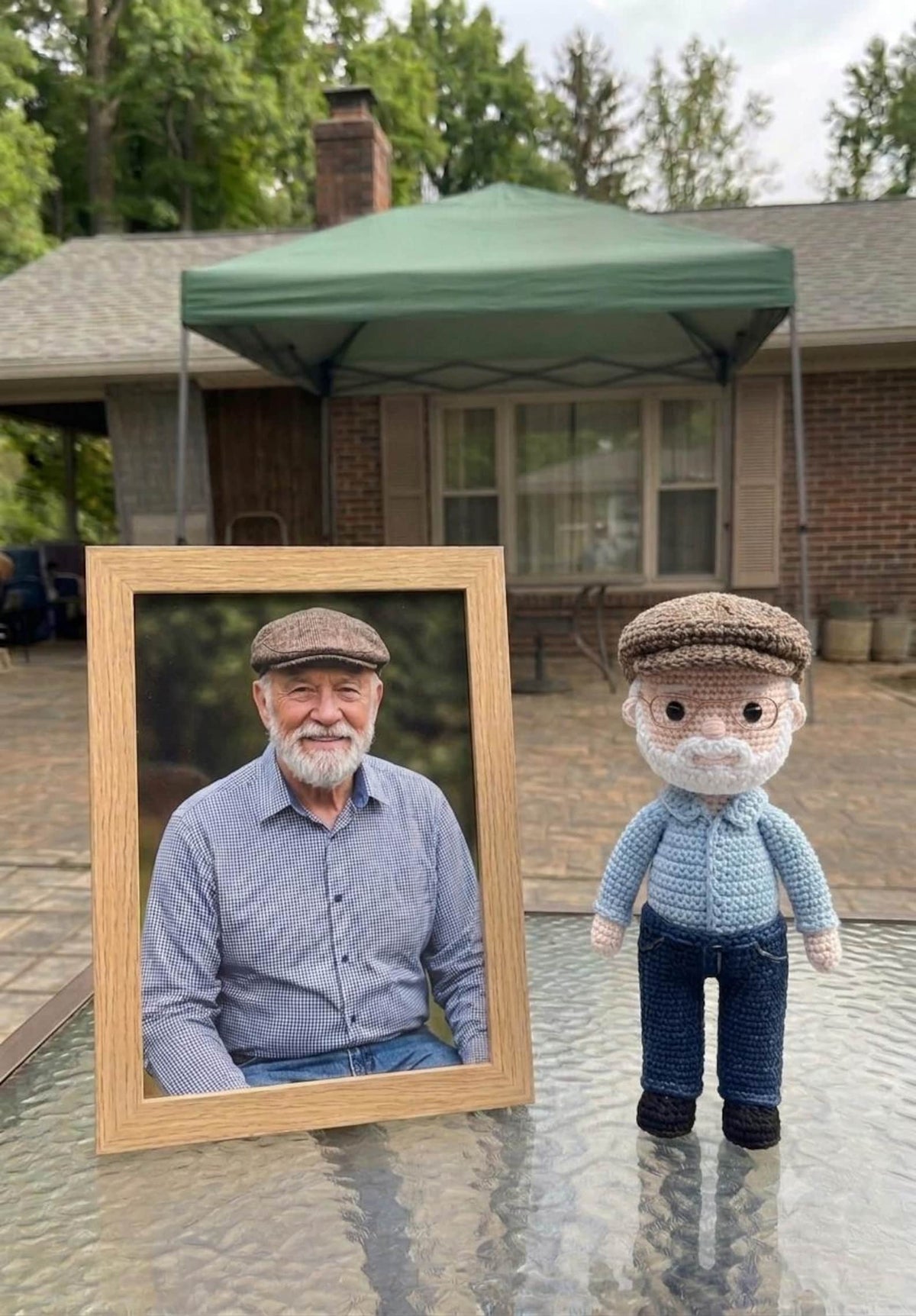 Custom Crochet Doll from Photo, Personalized Portrait Doll Gift, Handmade Look Alike Amigurumi, Custom Family Memorial Keepsake Doll