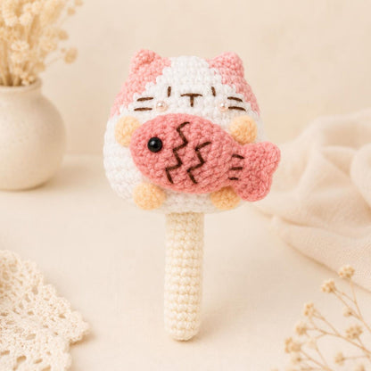 Crochet mini cat keychain, Crochet Cat Stuffed Animal, Cute Gift for Cat Lovers, Car Keyring, Soft Chubby Kitty Amigurumi