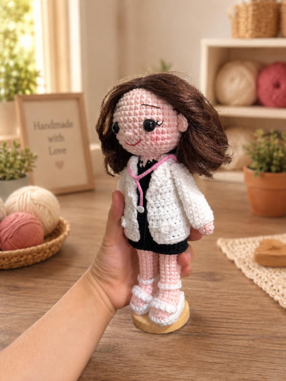 Personalized Nurse Gift, Custom Crochet Doll from Photo, Look Alike Amigurumi Figure, Healthcare Hero Doctor Gift, Nurse Appreciation
