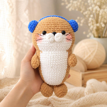 Personalized Crochet Seal Doll Set, Handmade Amigurumi Ocean Animal Plush Toy,Cute Baby Nursery Decor, Custom Seal Gift for Kids, Sea Friend